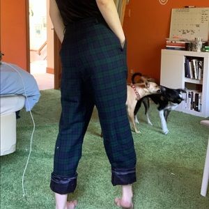 Pendleton Plaid Wool Trousers